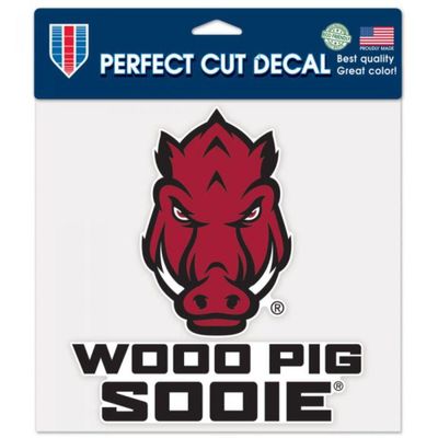  Razorbacks | Arkansas 8 X 8  Woo Pig Decal | Alumni Hall