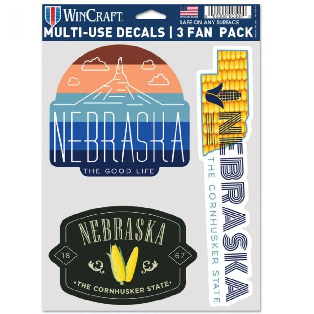  Huskers | Nebraska Local Decals Pack | Alumni Hall