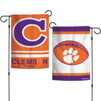  Clemson | Clemson 2- Sided Garden Flag | Alumni Hall