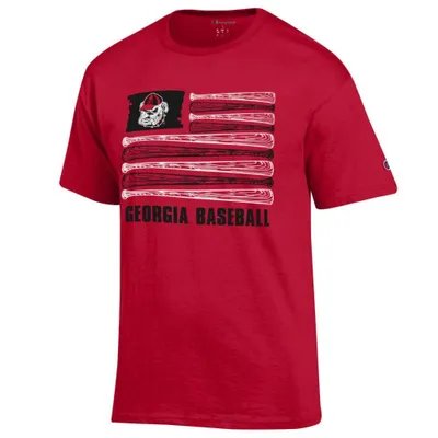 Alumni Hall Dawgs  Georgia Champion Arch Flag Fill Americana Tee