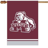  Bulldogs | Mississippi State Dog Over M House Flag | Alumni Hall