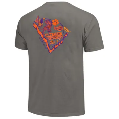 Clemson | State Block Short Sleeve Comfort Colors Tee Alumni Hall