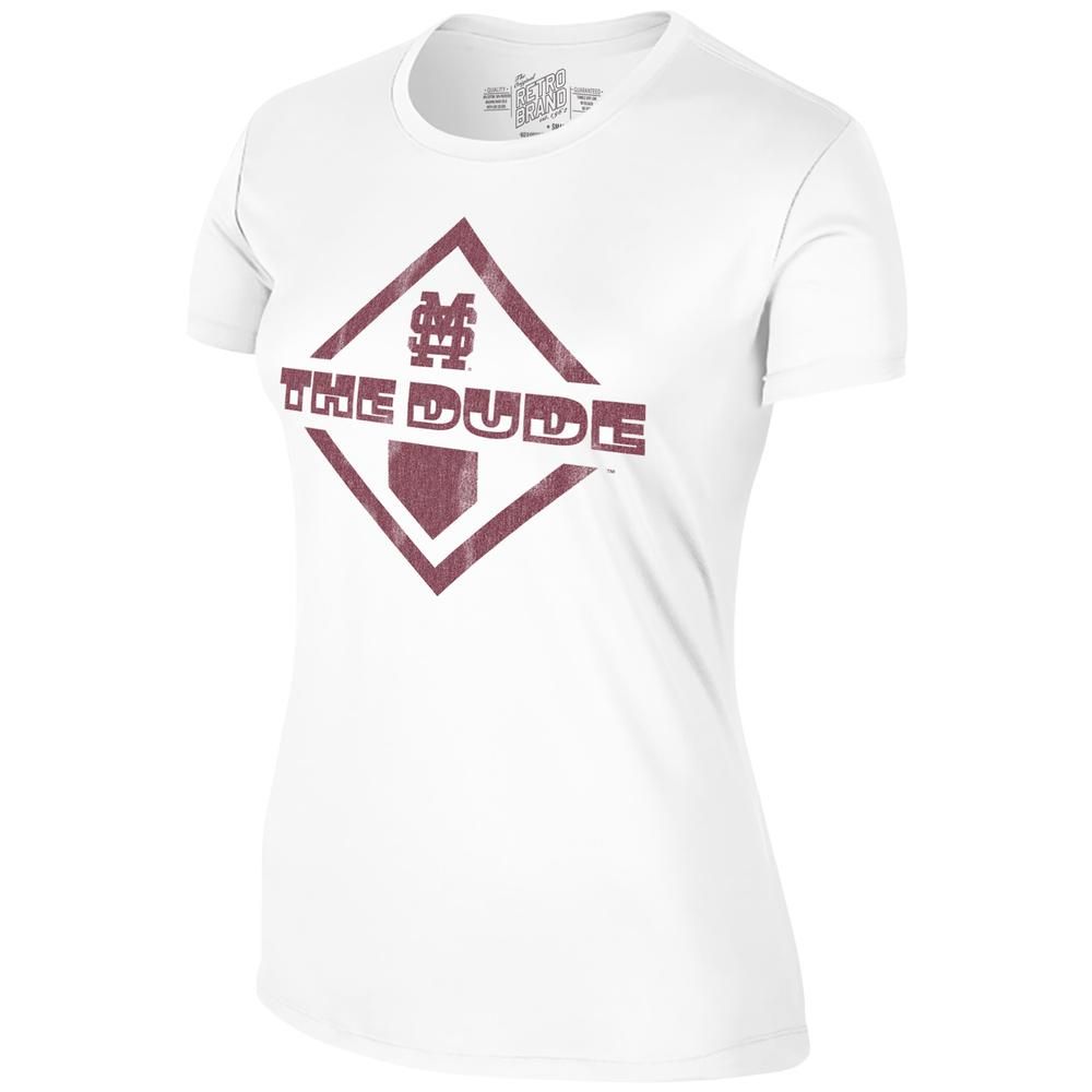 Bulldogs | Mississippi State Retro Brand Women's The Dude Diamond Plate Tee Alumni Hall