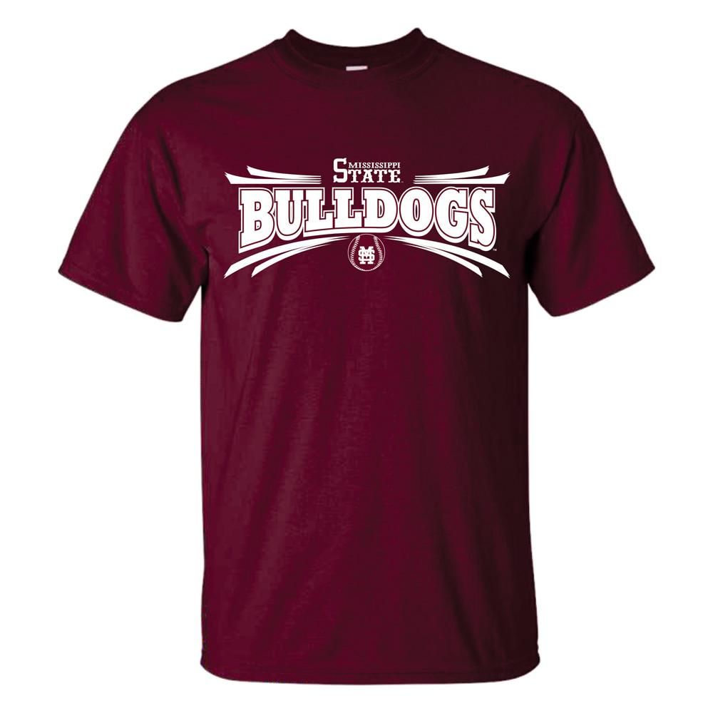 Bulldogs | Mississippi State Baseball Lines Short Sleeve Tee Alumni Hall