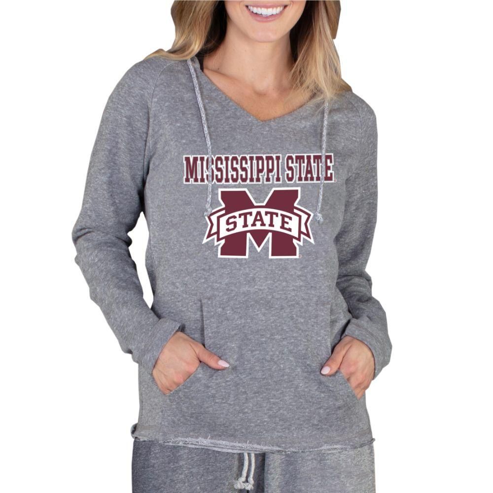 Bulldogs | Mississippi State College Concepts Women's Mainstream Hooded Tee Alumni Hall