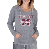 Bulldogs | Mississippi State College Concepts Women's Mainstream Hooded Tee Alumni Hall