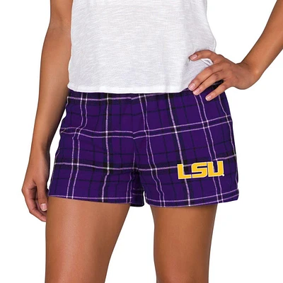 LSU College Concepts Women's Ultimate Flannel Shorts