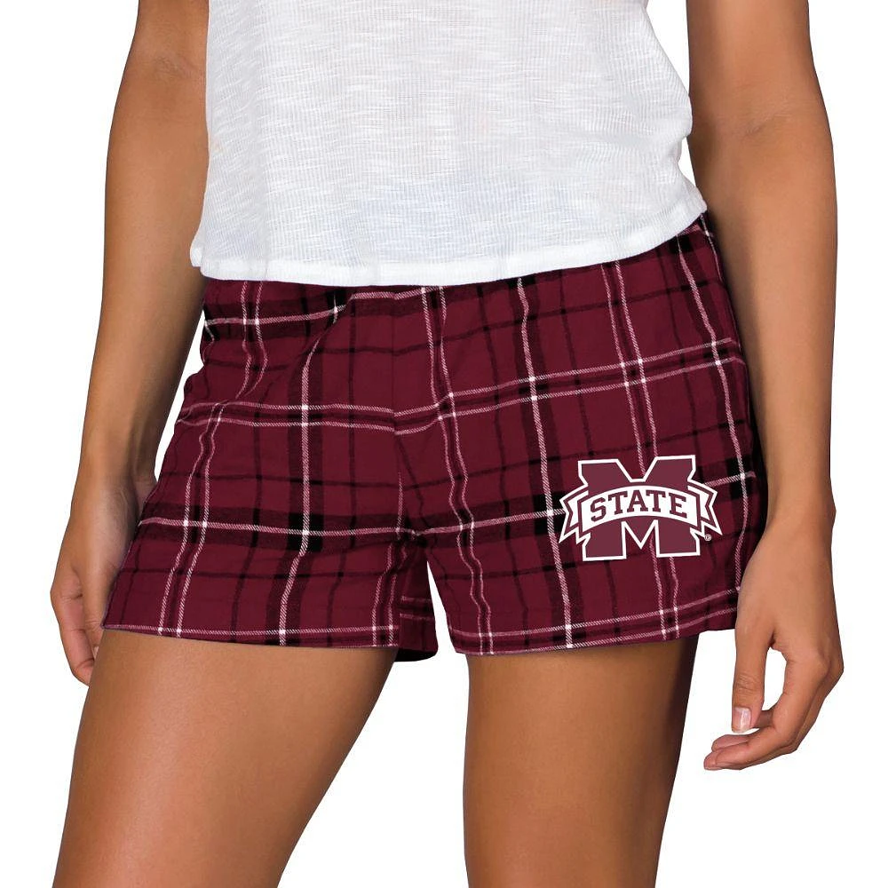 Mississippi State College Concepts Women's Ultimate Flannel Shorts