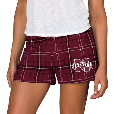 Mississippi State College Concepts Women's Ultimate Flannel Shorts