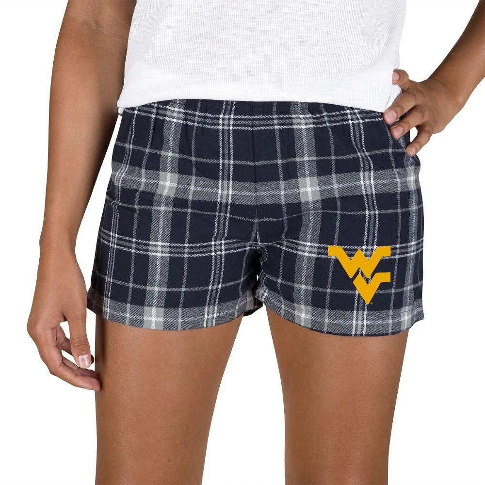 West Virginia College Concepts Women's Ultimate Flannel Shorts