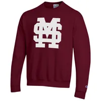 Bulldogs | Mississippi State Champion Baseball Interlock Logo Crew Sweatshirt Alumni Hall