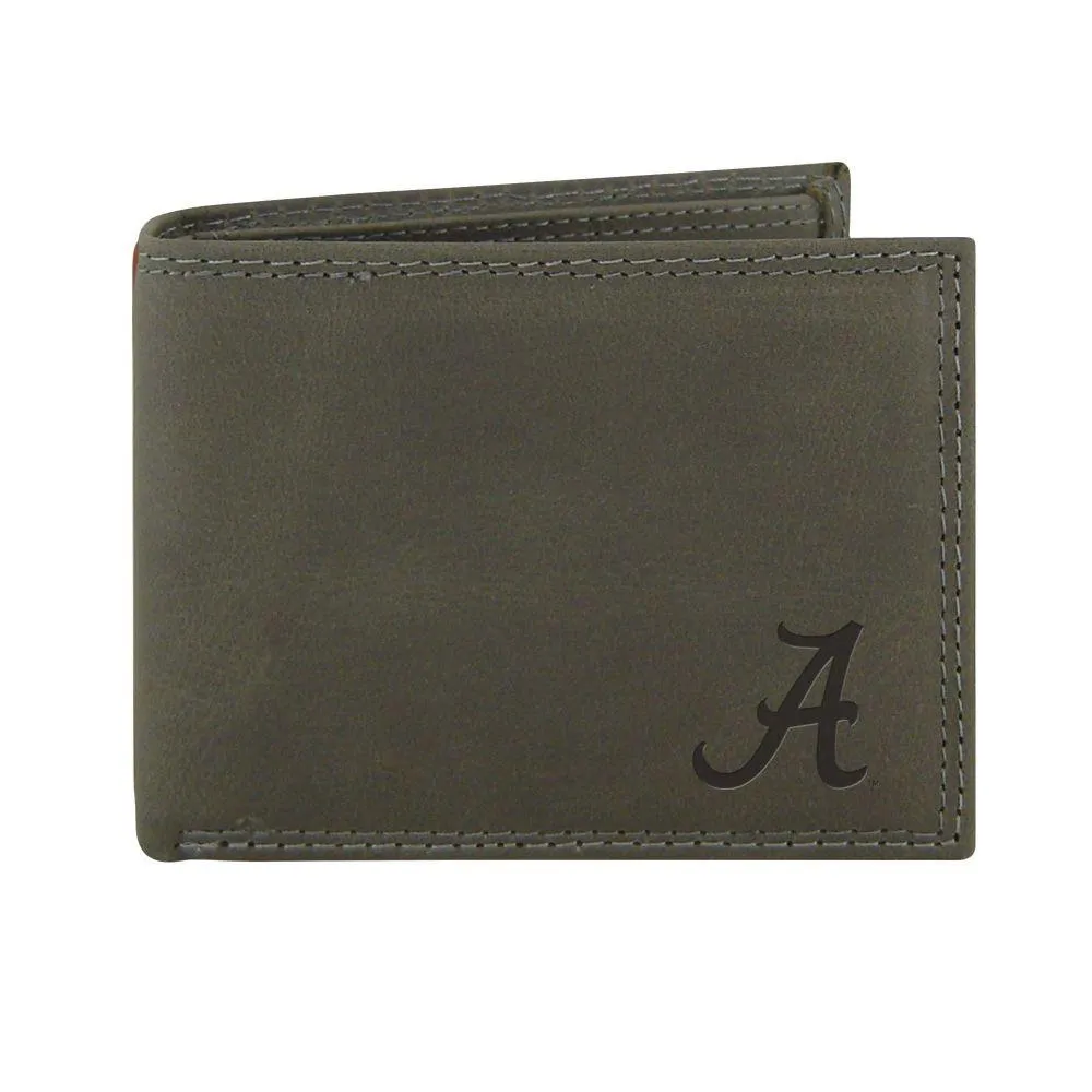  Bama | Alabama Zeppro Embossed Bifold Wallet - Grey | Alumni Hall