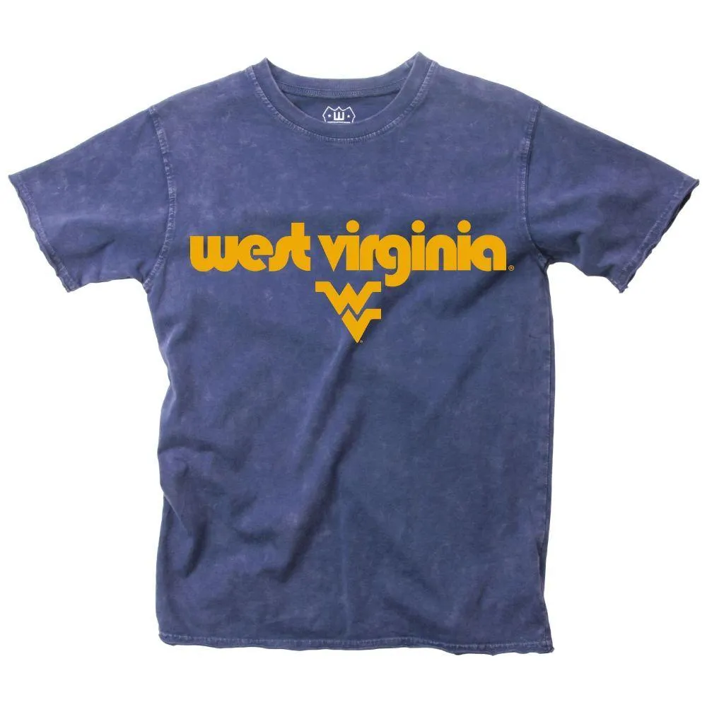 Wvu | West Virginia Kids Raw Edge Faded Short Sleeve Tee Alumni Hall