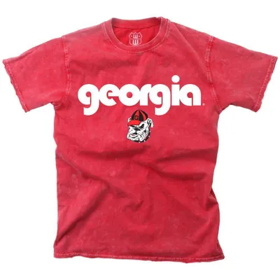 Dawgs | Georgia Youth Raw Edge Faded Short Sleeve Tee Alumni Hall