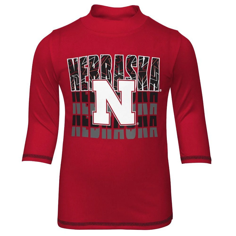 Nebraska Gen2 Toddler Slip N Slide Rash Guard Shirt