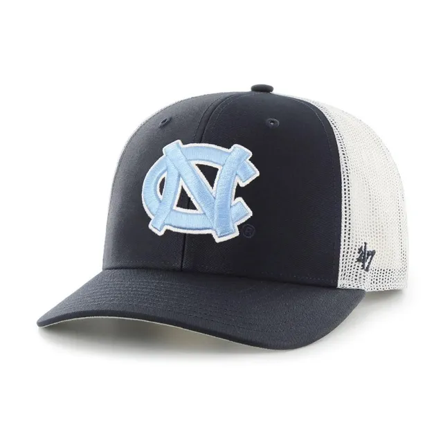 North Carolina Tar Heels Fitted Hat By Zephyr - Light Blue - Foot Logo