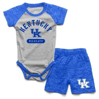 Cats | Kentucky Wes And Willy Infant Cloudy Yarn Onesie Short Set Alumni Hall