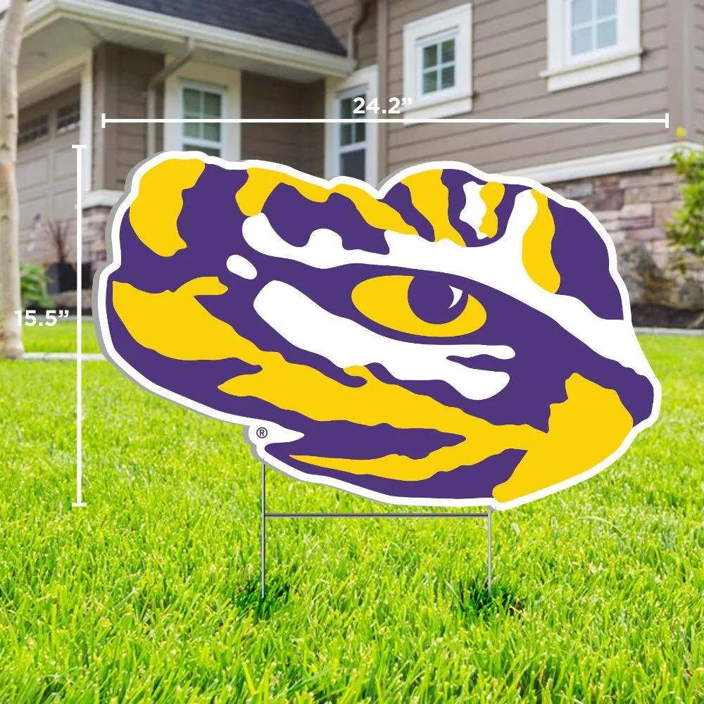 LSU Tiger Eye Logo Lawn Sign