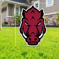  Razorbacks | Arkansas Hog Head Logo Lawn Sign | Alumni Hall