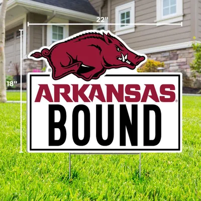  Hogs | Arkansas Bound Lawn Sign | Alumni Hall