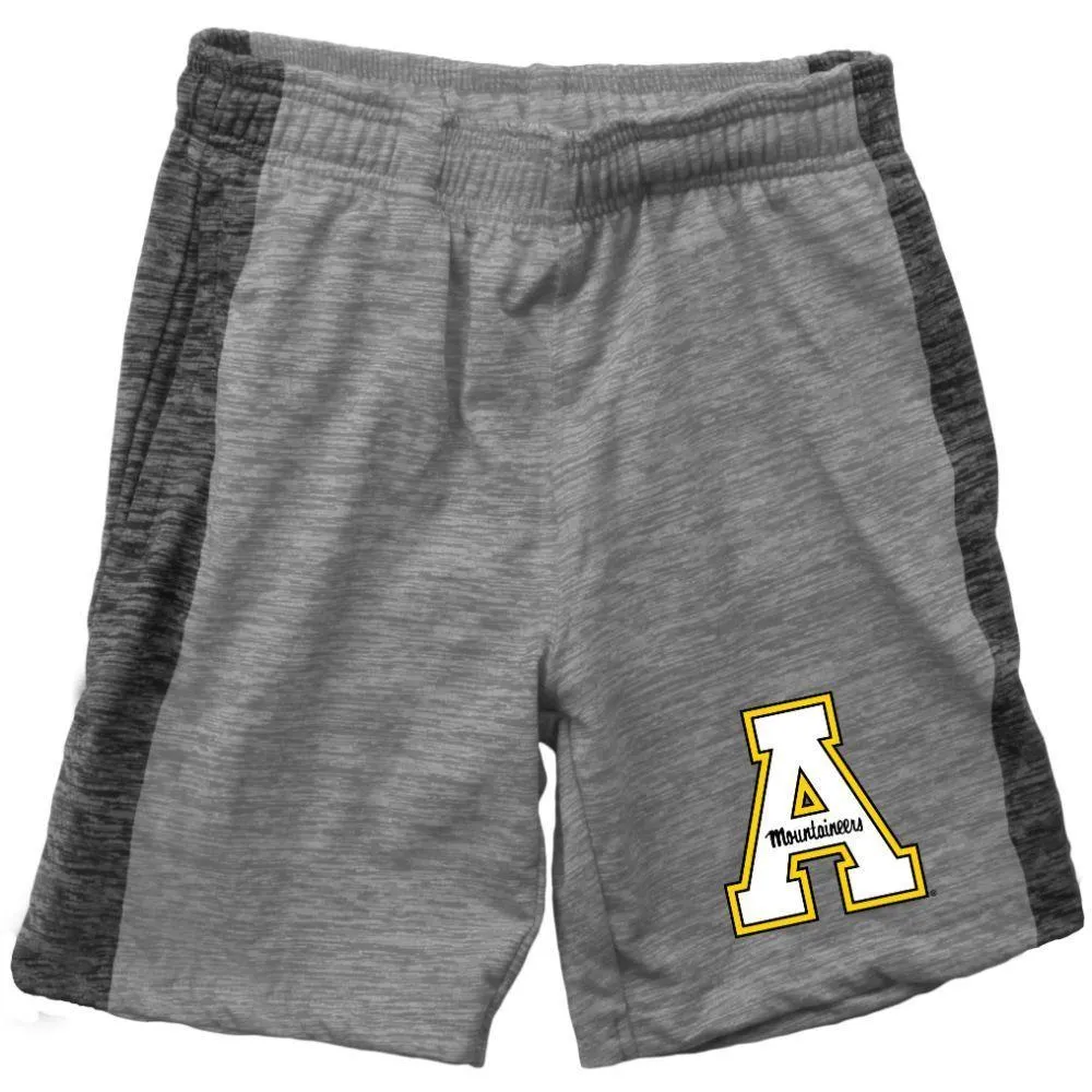 App | Appalachian State Wes And Willy Kids Cloudy Yarn Inset Stripe Short Alumni Hall