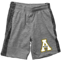 App | Appalachian State Wes And Willy Kids Cloudy Yarn Inset Stripe Short Alumni Hall