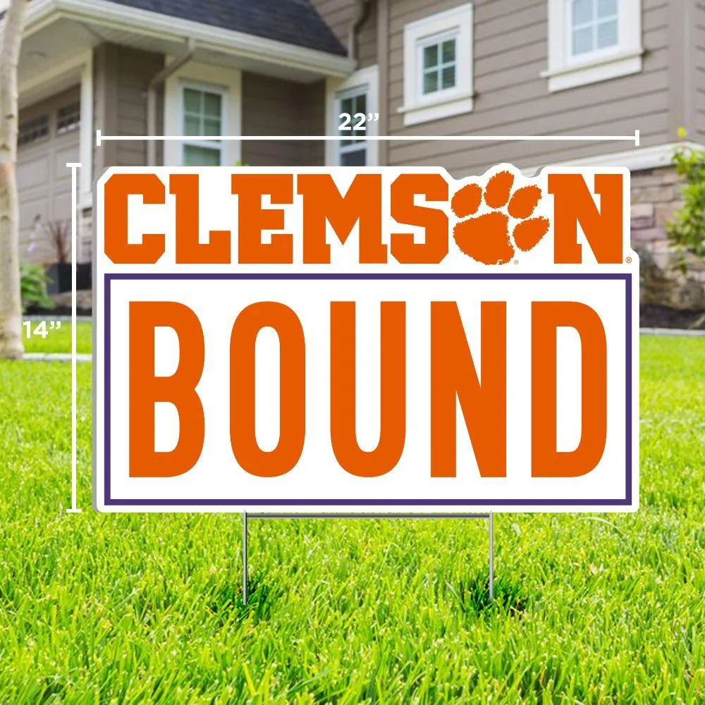  Clemson | Clemson Bound Lawn Sign | Alumni Hall