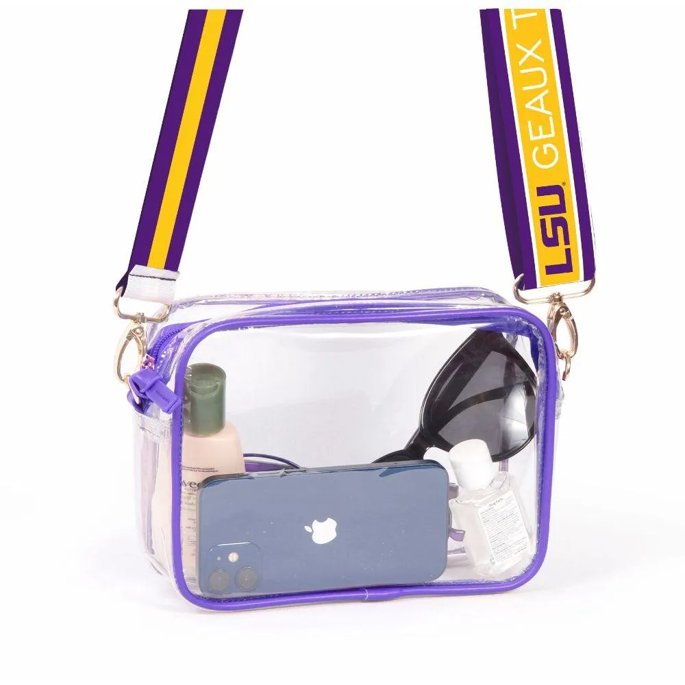 LSU Tigers Clear Stadium Crossbody Bag