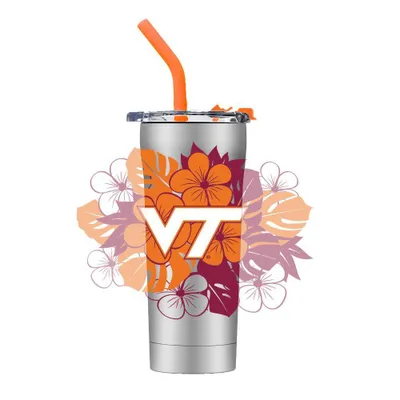  Hokies | Virginia Tech Floral Straw Tumbler | Alumni Hall