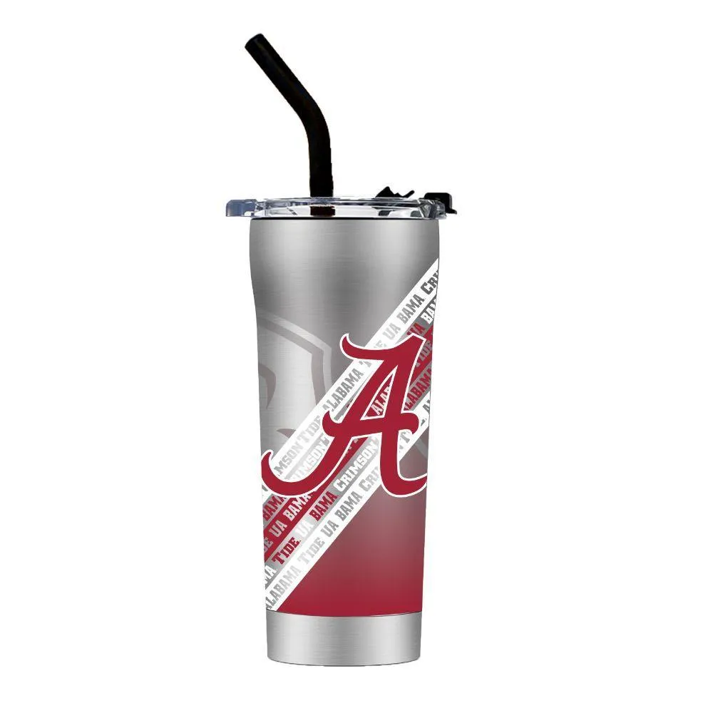  Bama | Alabama Stripe Straw Tumbler | Alumni Hall