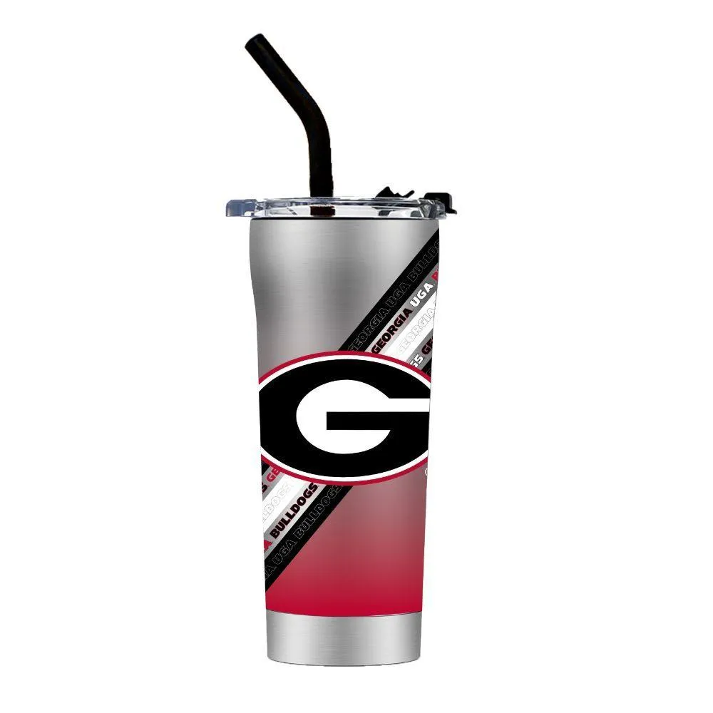  Dawgs | Georgia Stripe Straw Tumbler | Alumni Hall