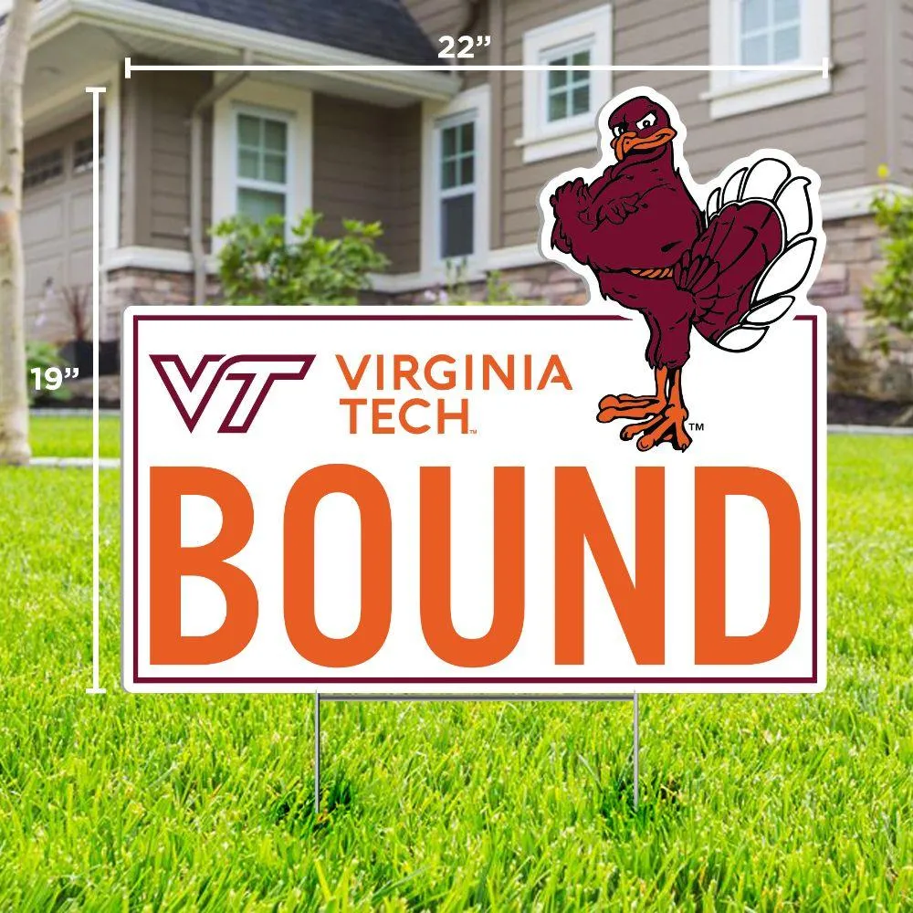 Virginia Tech Bound Lawn Sign