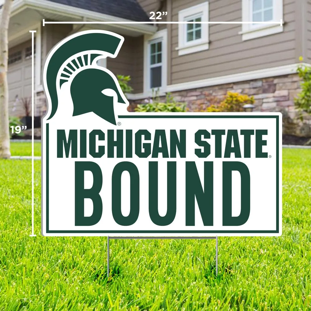  Spartans | Michigan State Bound Lawn Sign | Alumni Hall