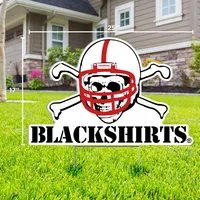  Huskers | Nebraska Blackshirts Logo Lawn Sign | Alumni Hall