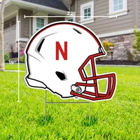  Huskers | Nebraska Helmet Logo Lawn Sign | Alumni Hall