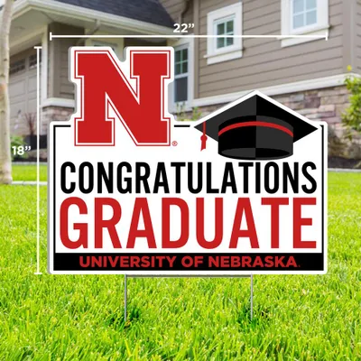 Nebraska Congratulations Graduate Lawn Sign