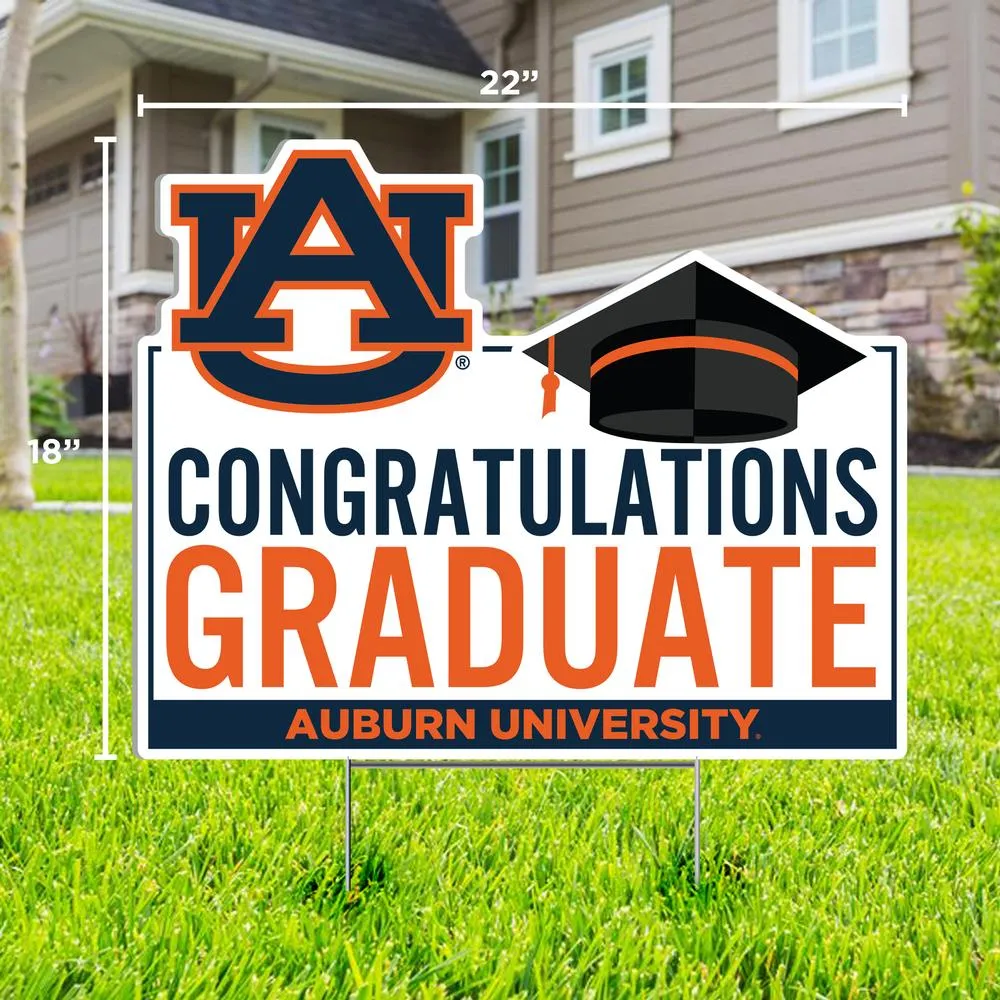  Aub | Auburn Congratulations Graduate Lawn Sign | Alumni Hall