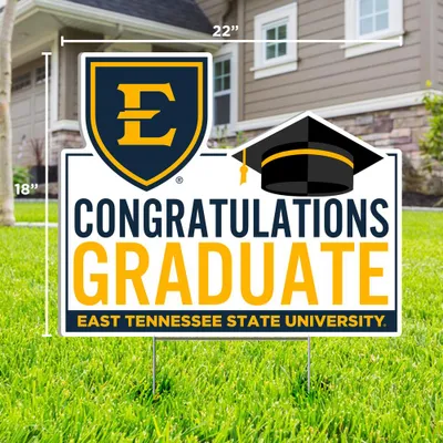  Bucs | Etsu Congratulations Graduate Lawn Sign | Alumni Hall