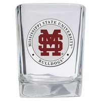  Bulldogs | Mississippi State Heritage Pewter 2oz Baseball Logo Square Shot Glass | Alumni Hall