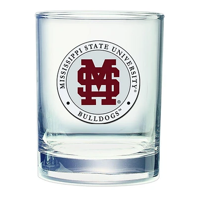 Mississippi State Heritage Pewter 15 Oz Baseball Logo Old Fashion Glass