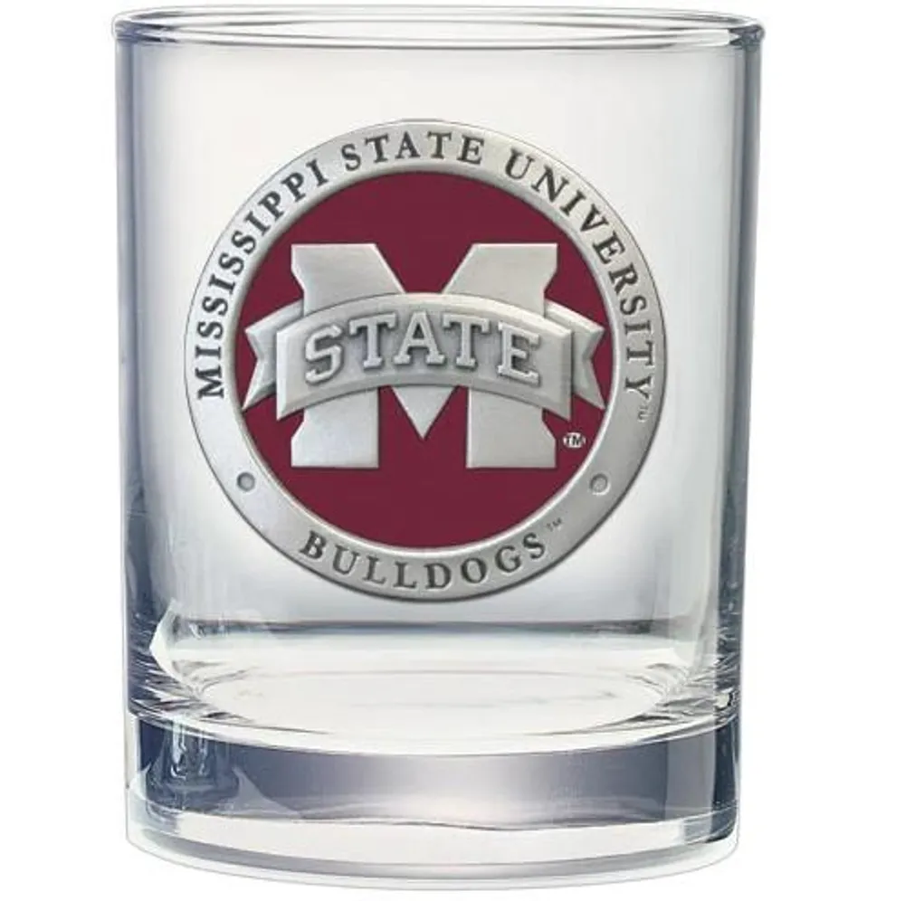 Bulldogs | Mississippi State Heritage Pewter Circular Rocks Glass | Alumni Hall