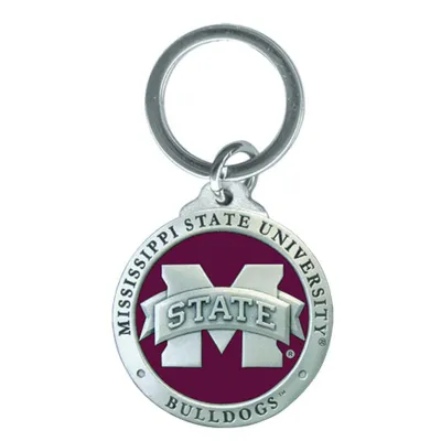 Alumni Hall Lsu Heritage Pewter Key Chain (Purple)
