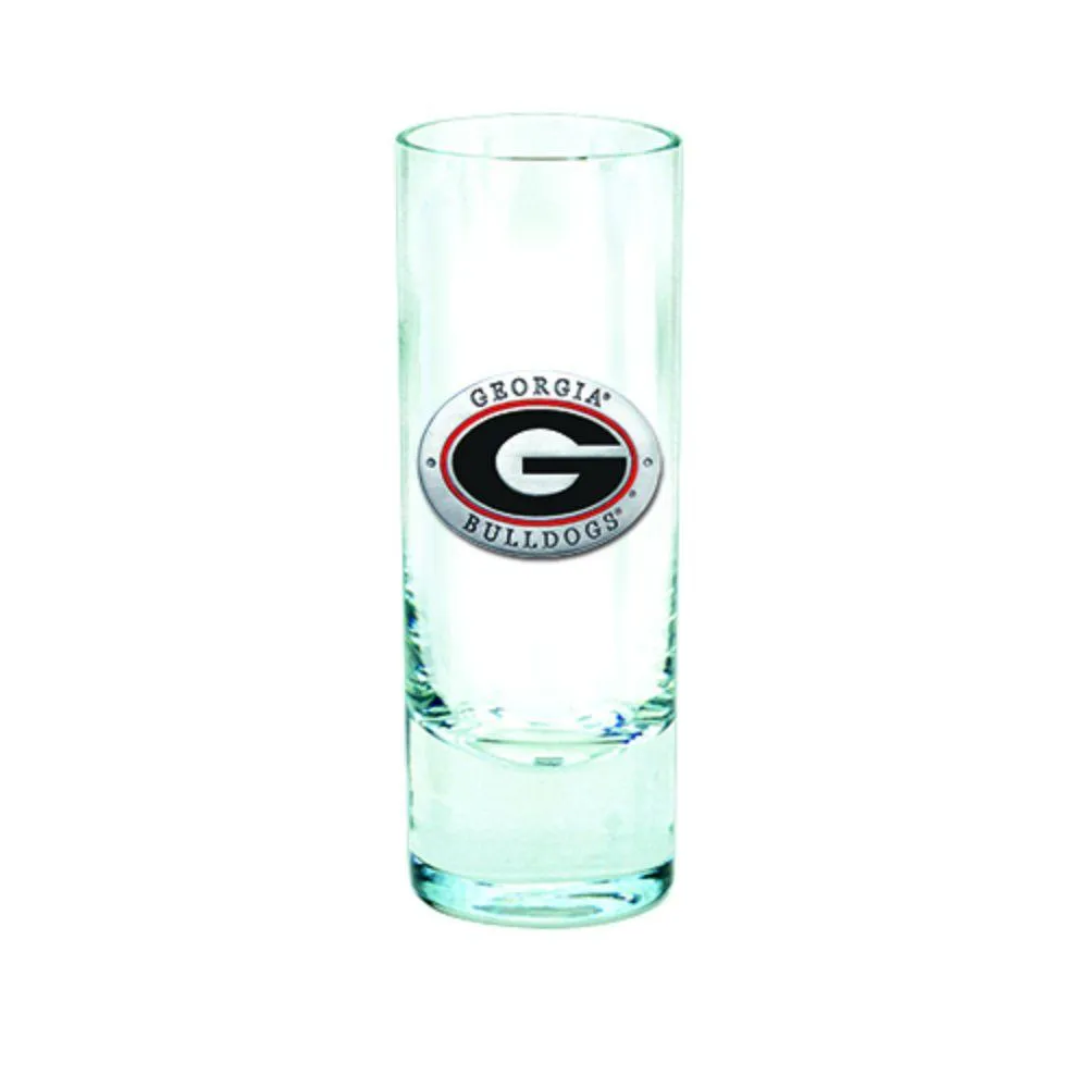  Dawgs | Georgia Heritage Pewter Clear Cordial Glass | Alumni Hall