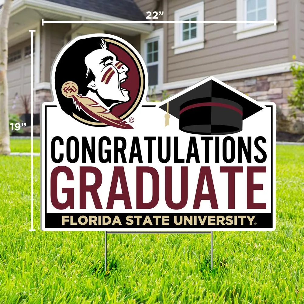 Florida State Congratulations Graduate Lawn Sign