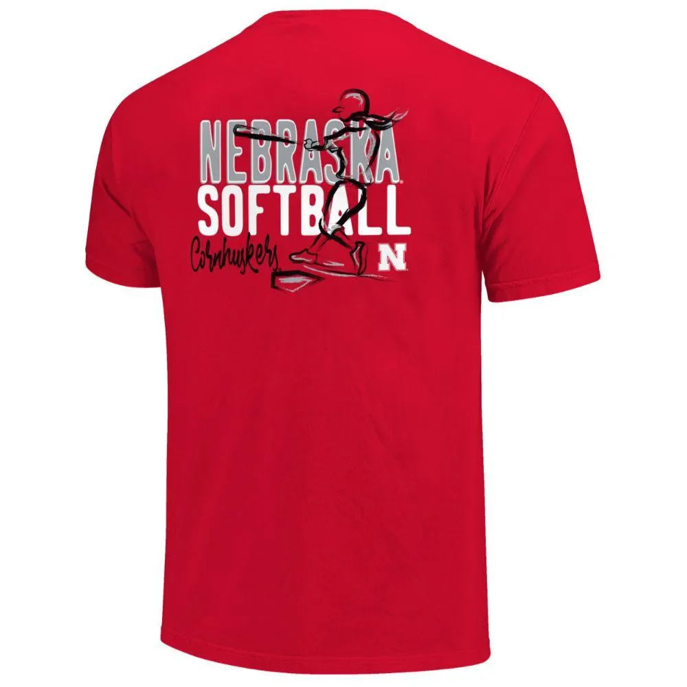 Huskers | Nebraska Home Run Softball Short Sleeve Tee Alumni Hall