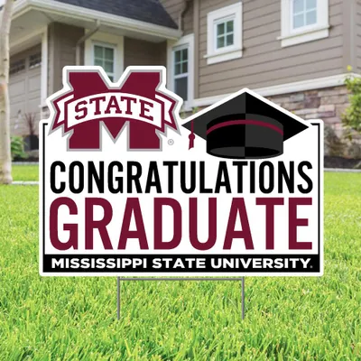  Bulldogs | Mississippi State Congratulations Graduate Lawn Sign | Alumni Hall