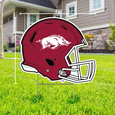  Razorbacks | Arkansas Helmet Logo Lawn Sign | Alumni Hall