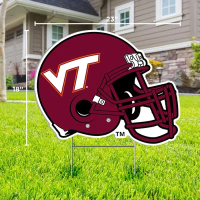 Virginia Tech Helmet Logo Lawn Sign