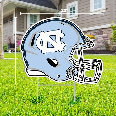 UNC HELMET LOGO LAWN SIGN