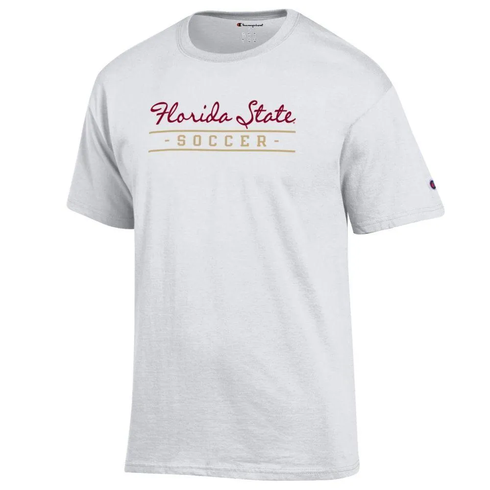 Fsu | Florida State Champion Women's Script Bar Soccer Tee Alumni Hall